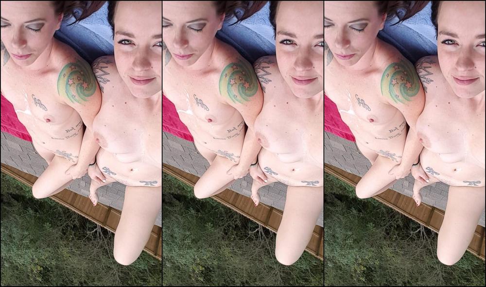 Shesleah Public Sneaking On My Neighbors Roof