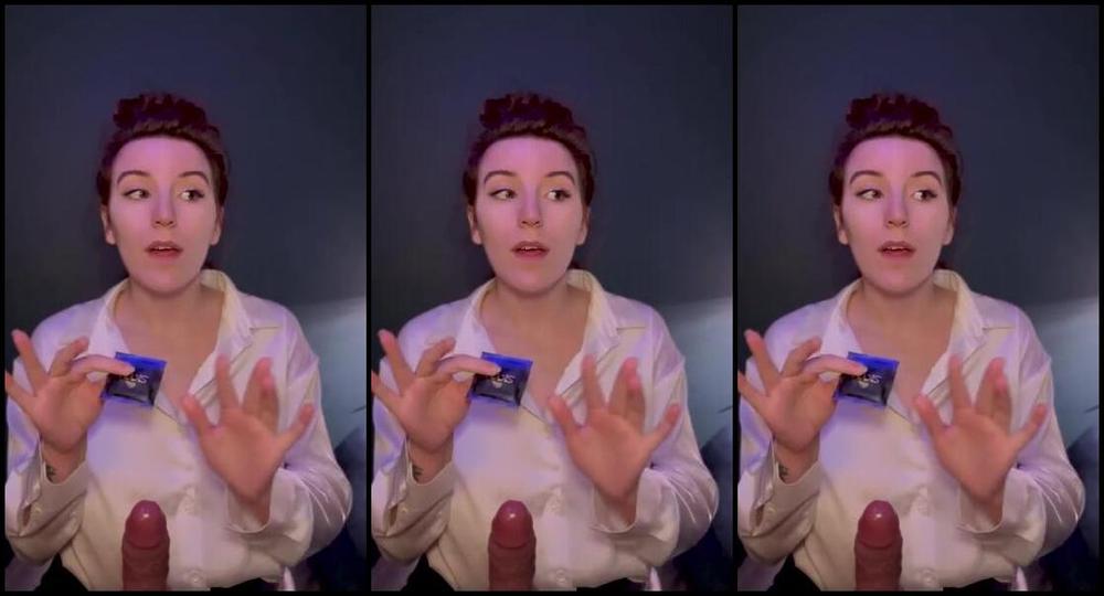 Kay Aka Asmrkay Onlyfans Sex Ed Condom Demonstration Todays Sex Ed Class Well Be Teaching You How To Put On A Condom If You