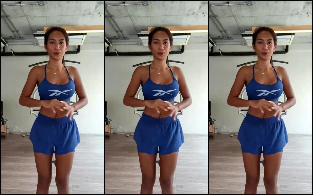 Funvip Gym Livestream For You Babe Just A Simple Gym Streaming Video For You To