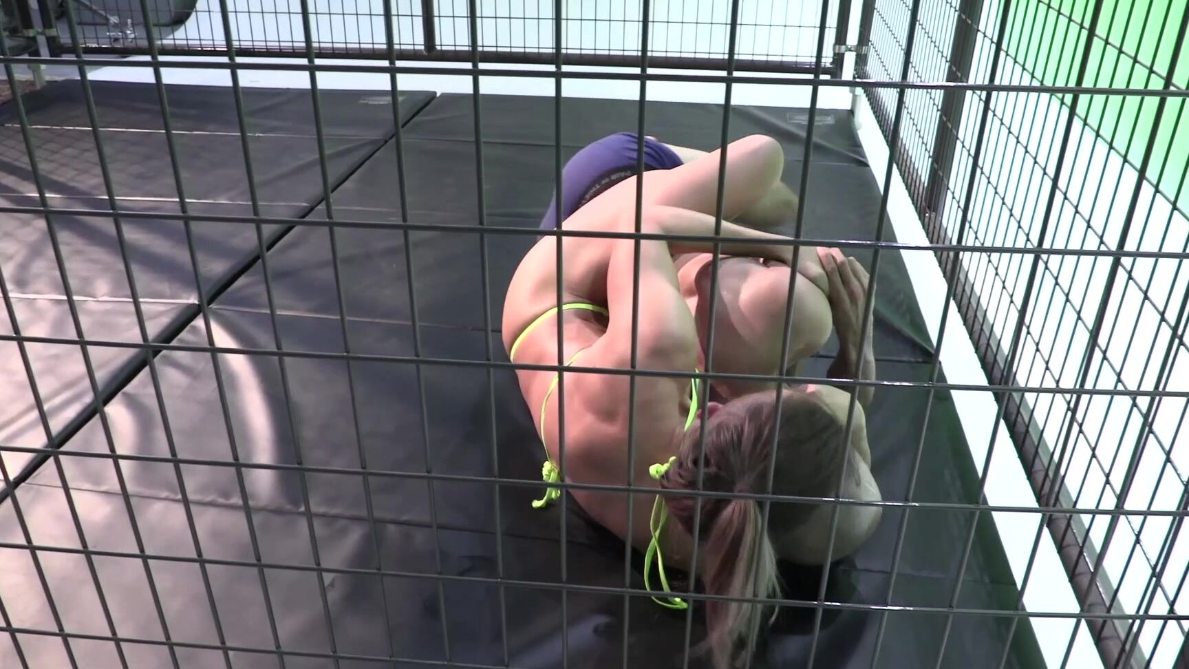 Lora Cross Lora Vs Miles Mixed Wrestling