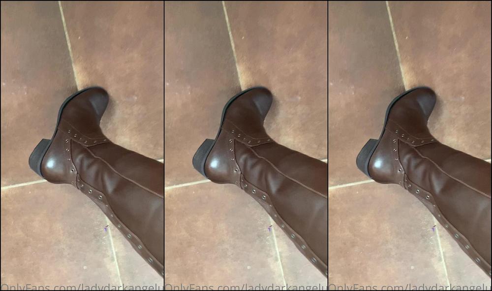 Lady Dark Angel New Boots On Off To Work An Hour Session This Morning Then Filming This Afternoon