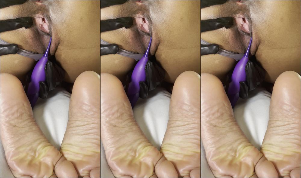 Feet, Solo masturbation, Squirting, Wrinkled Soles, Black & Ebony masturbation squirt soles ManyVids