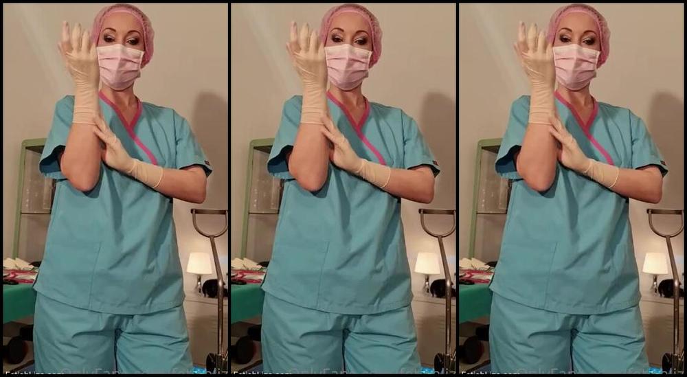 Fetishliza Onlyfans Wearing My Scrubs And Surgical Glovesand Not Much Else Who Needs My Expert Hand