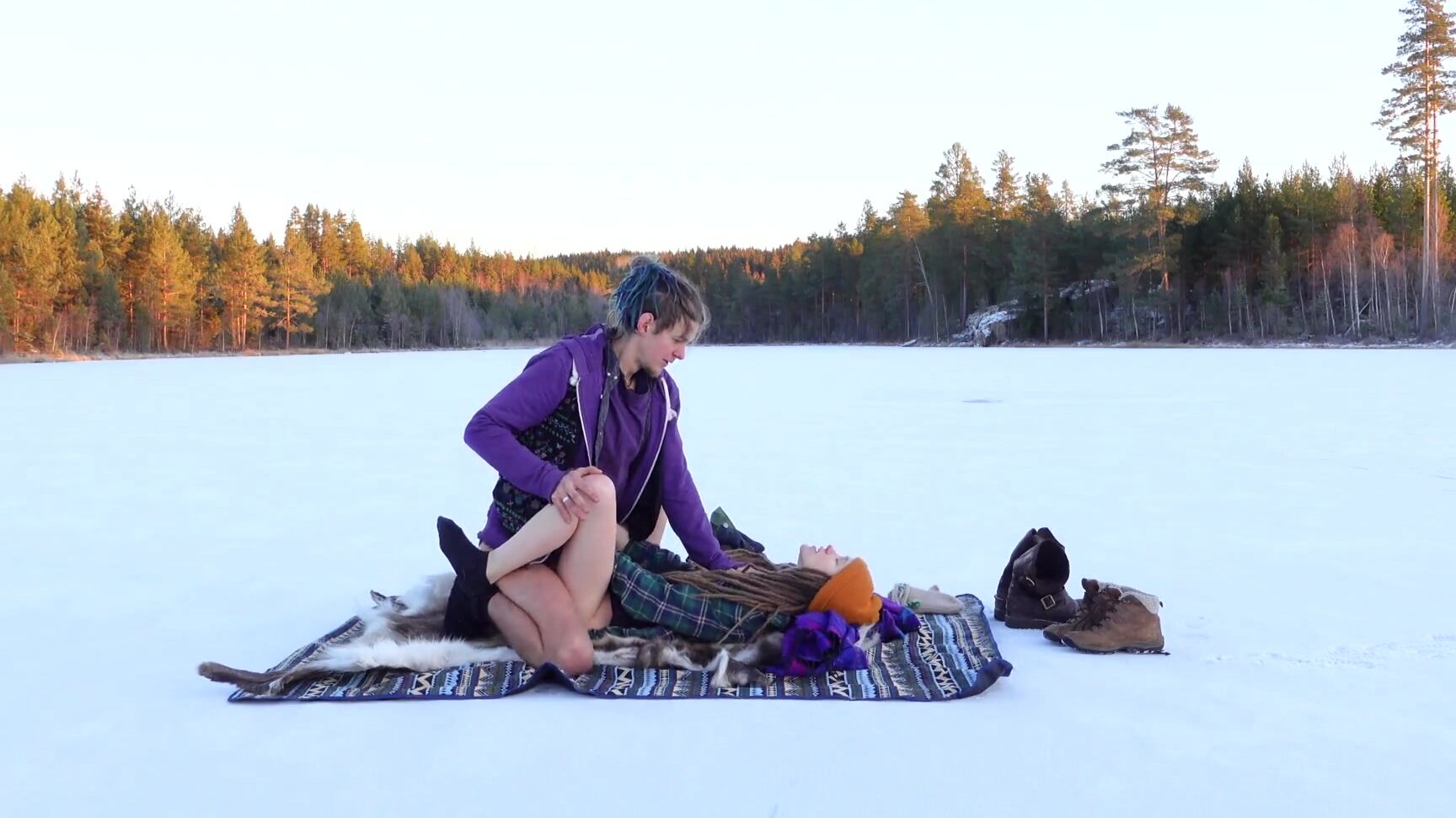 RosenbladX sex on a frozen lake rosenlundx  Pornhub