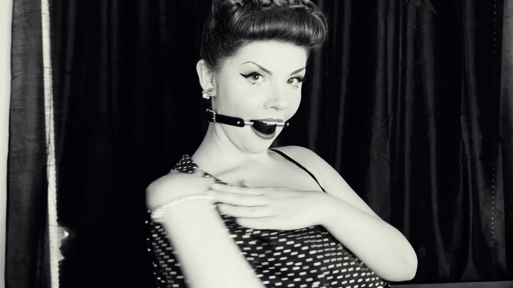 "DandyinDistress" ballgagged, blackandwhite, cosplay, striptease, vintageretrohair Lucille Ball Cosplay Bondage manyvids