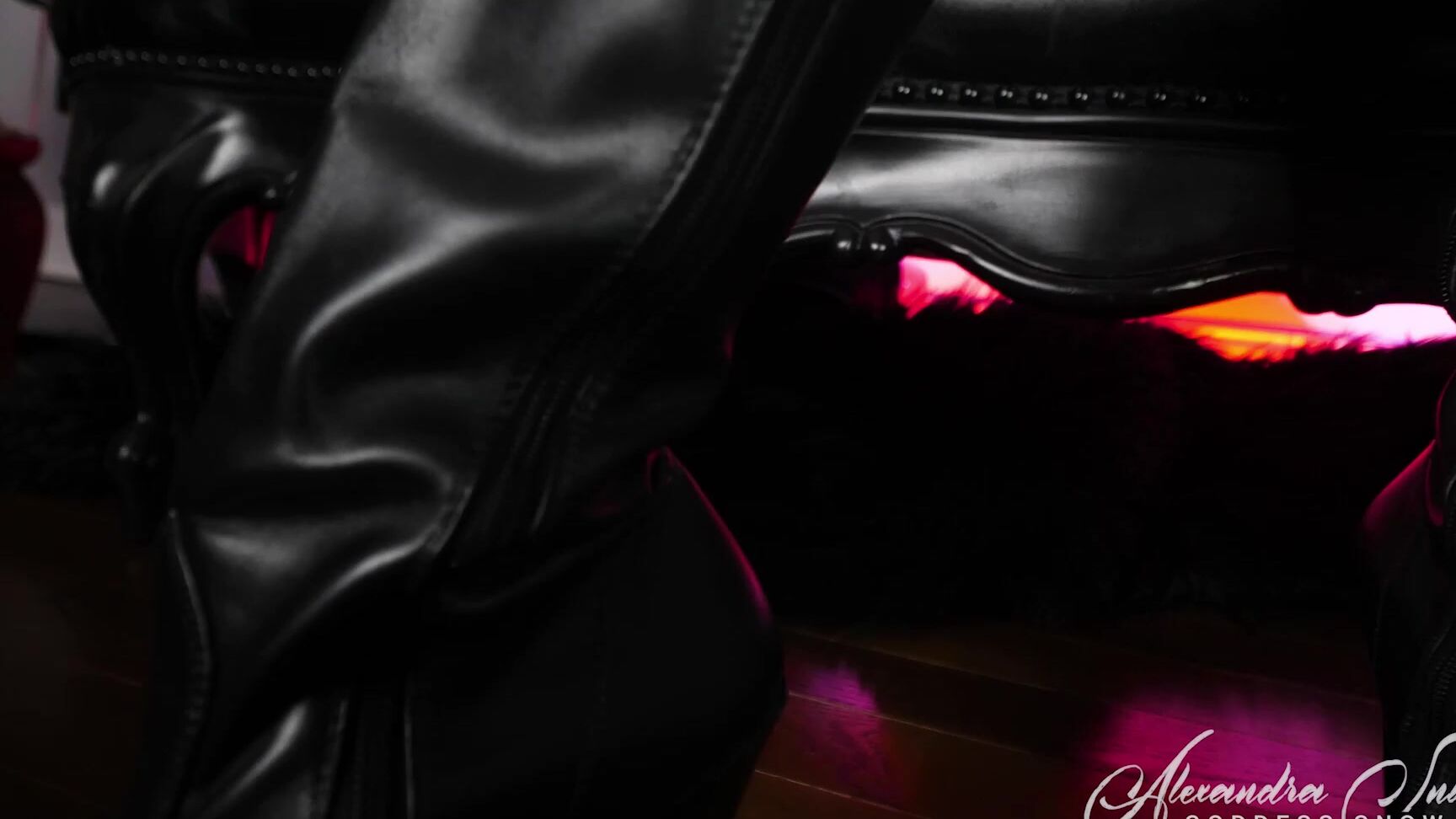 POV, Femdom, Electro Play, Leather, Boots Goddess Alexandra Snow - Shocked Into Obedience SiteRip