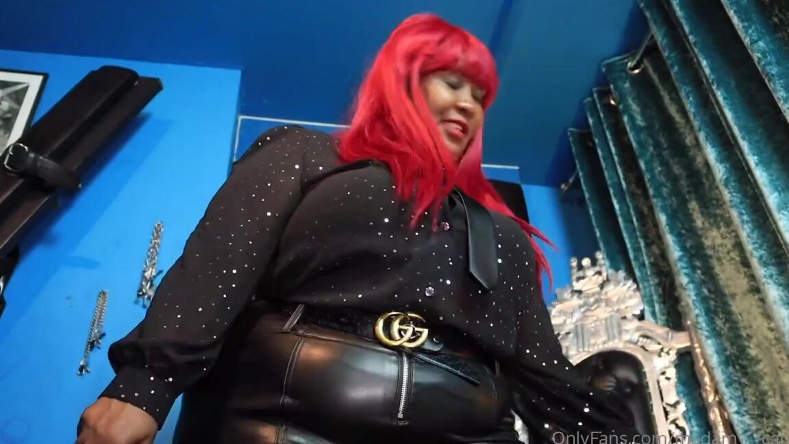 Madam Caramel Onlyfans Dresses With Leather Pants Leather Boots And With A Leather Whip In My Hand You Better To Follow