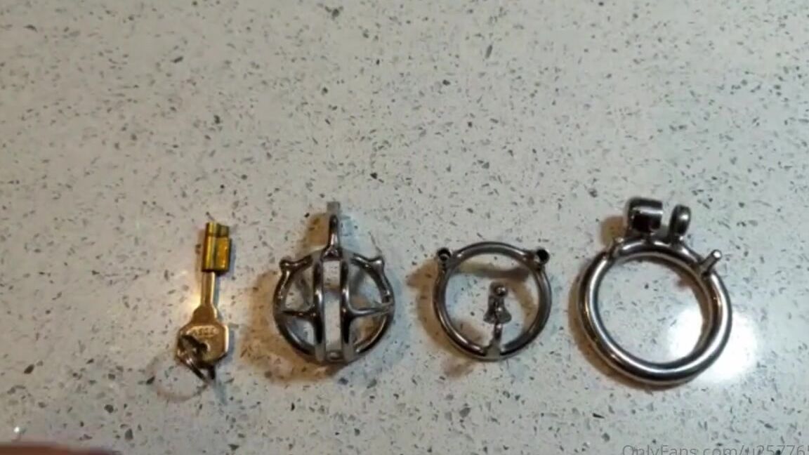 Miss Raven Aka Trainingzero Onlyfans Its Time For Zeros Chastity Cage To Go Back On His Tiny Cock Is Kept In Permanent Chastity With