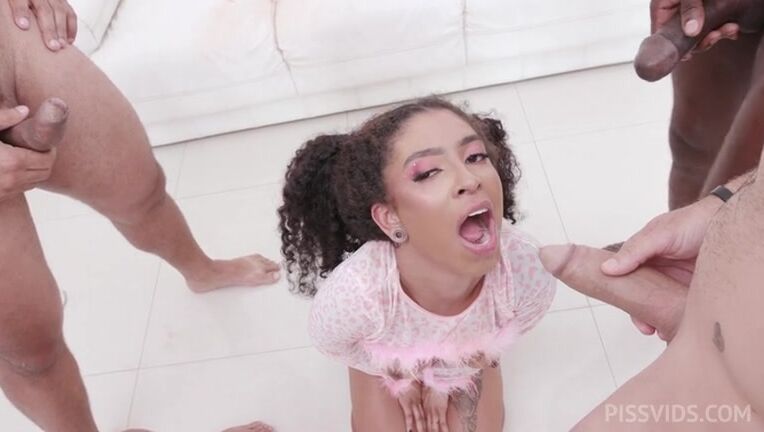 natural tits, interracial, tattoo, deep throat, anal, latina, piss, double penetration, double anal, blowjob, big ass Ariella double anal penetration a lot of piss drinking & cum cocktail at the end SiteRip