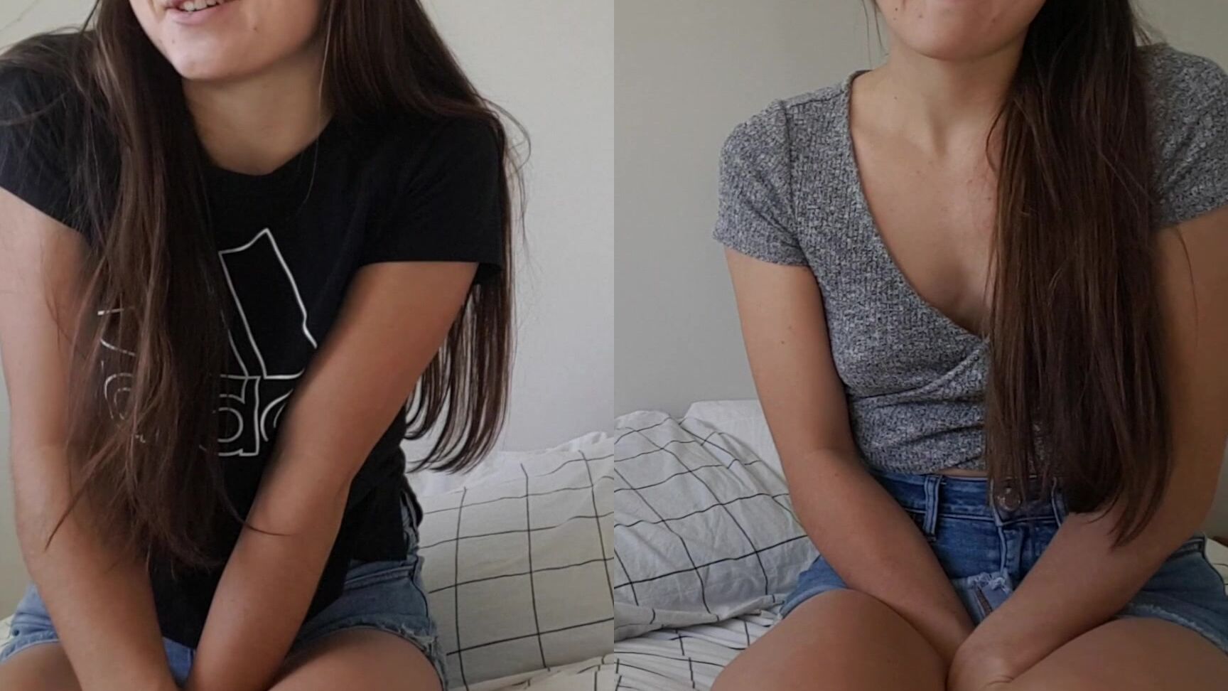 Daddy Roleplay,JOI,Taboo,Teens (18+),Twins hazel simone twin girls ask to see daddys cock joi ManyVids