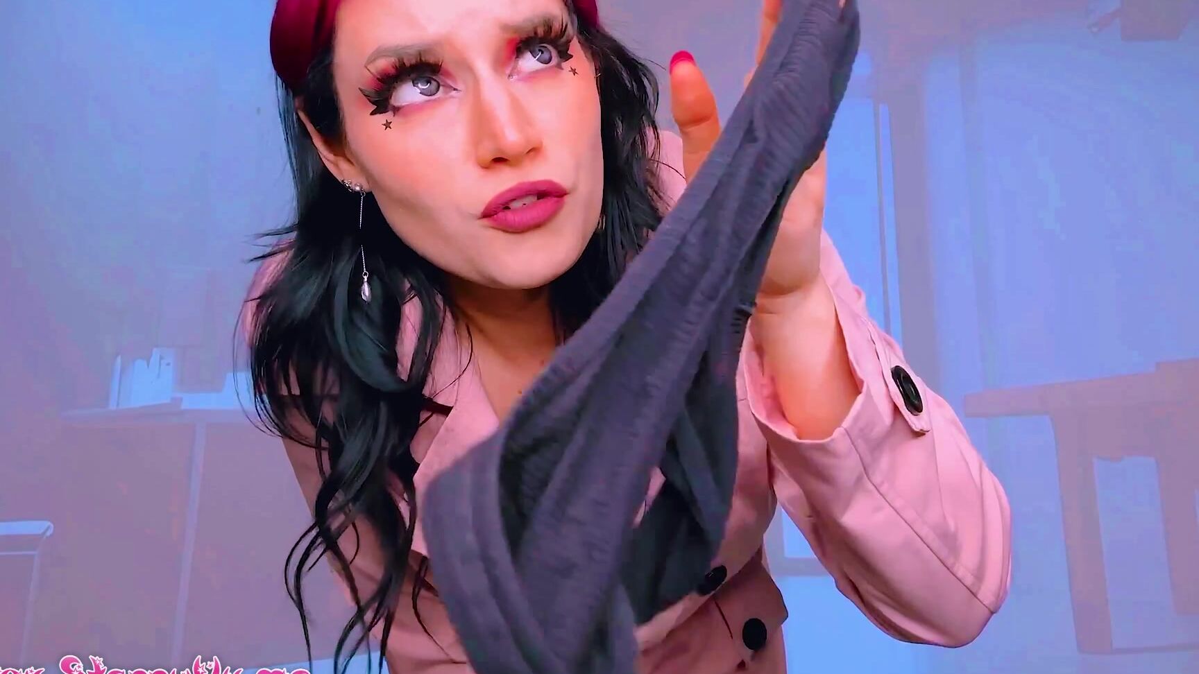 "Starry Yume" femdom pov, interrogation, panty fetish, sfw, smell fetish, thong fetish Prosecuting a Panty Pervert manyvids