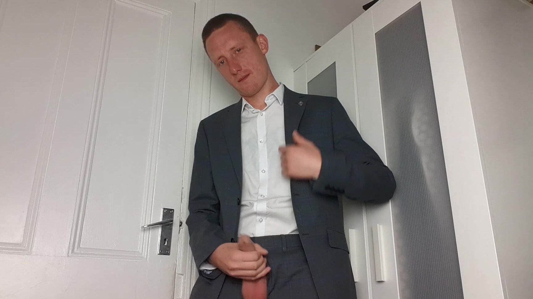 Tomtompics A Short Vid Of Me Stripping Out Of A Suit And Wanking Suit Cum Mins