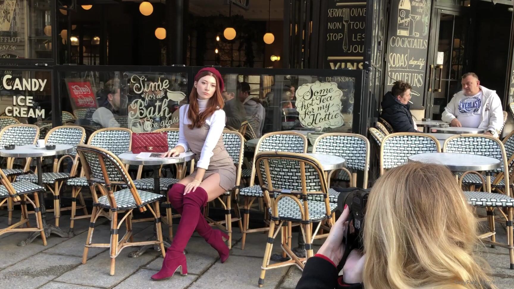 Eva De Vil Video Lots Of Fun Shooting In Paris This Morning Pho