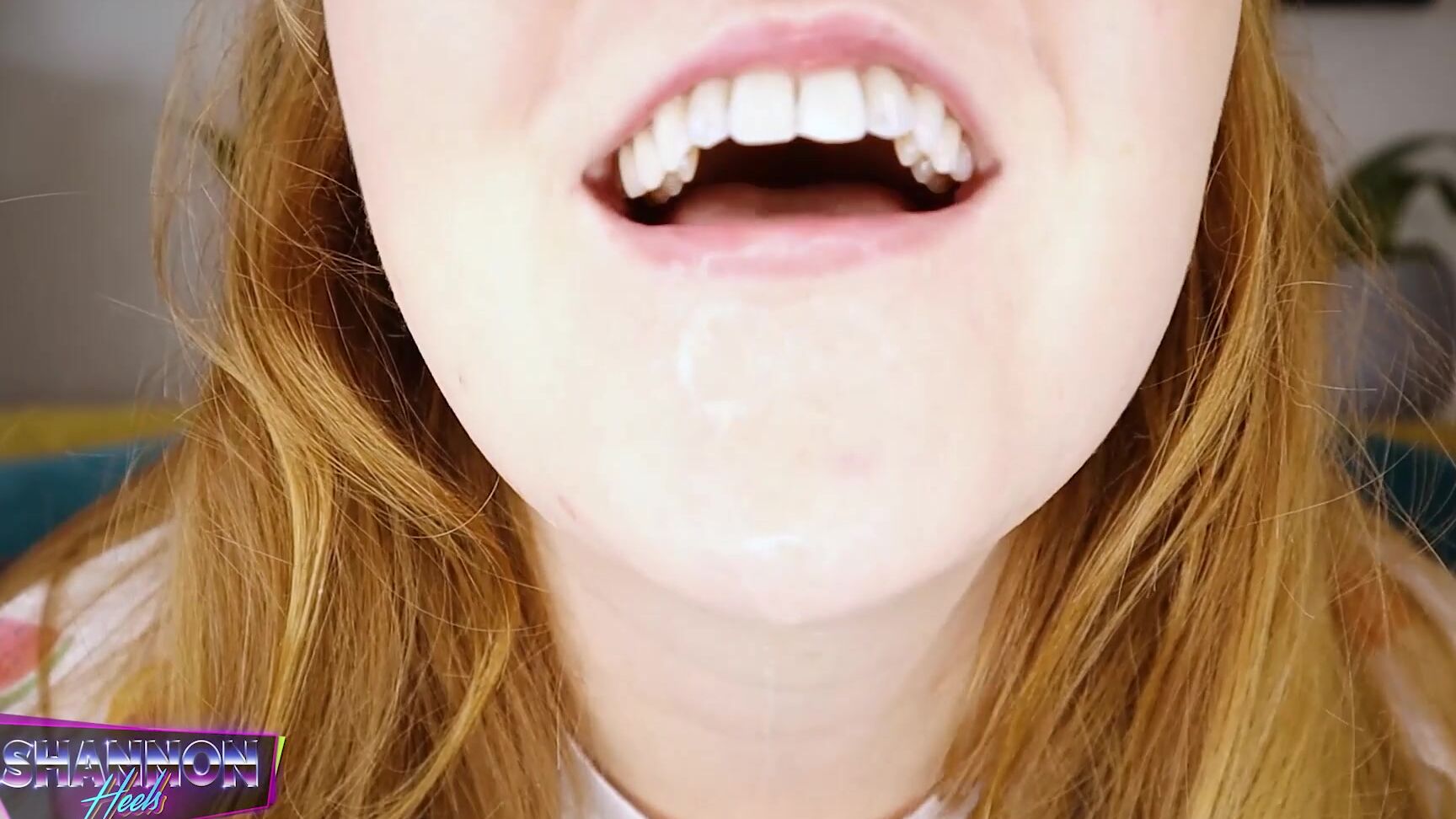 ASMR, Cum In Mouth, Mouth Fetish, Panty Fetish, Spit Fetish close-up-spit-play-asmr ManyVids