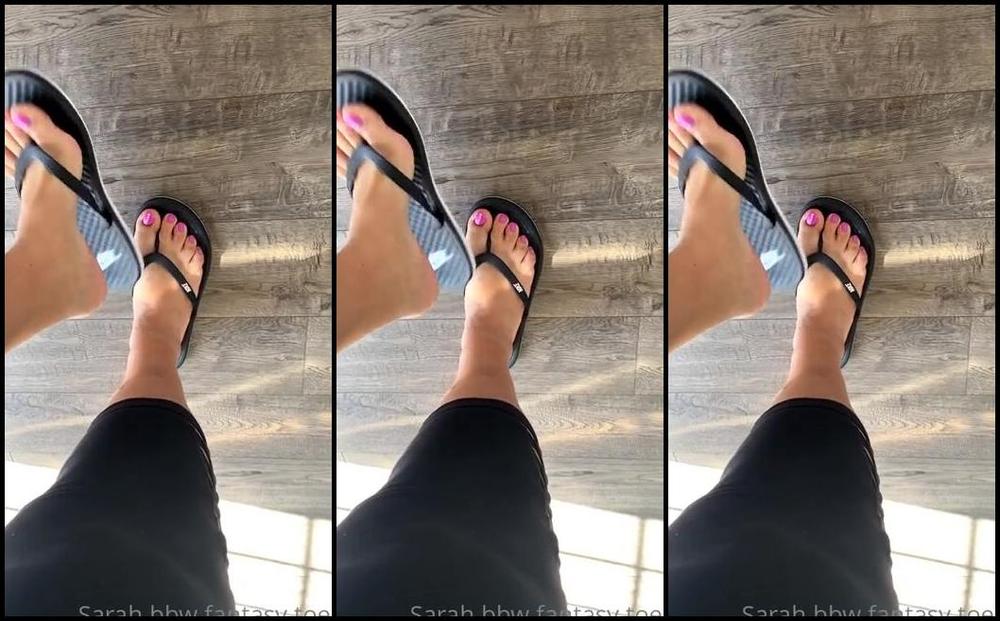 Sarah Bbw Fantasy Toes Aka Comefollowsarah Onlyfans Little Flip Flop Action You Know You Love That Smacking Sound