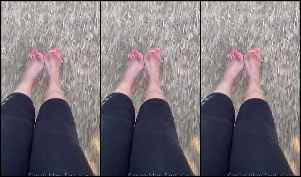 Sarah Bbw Fantasy Toes Aka Comefollowsarah Onlyfans Swinging Barefoot