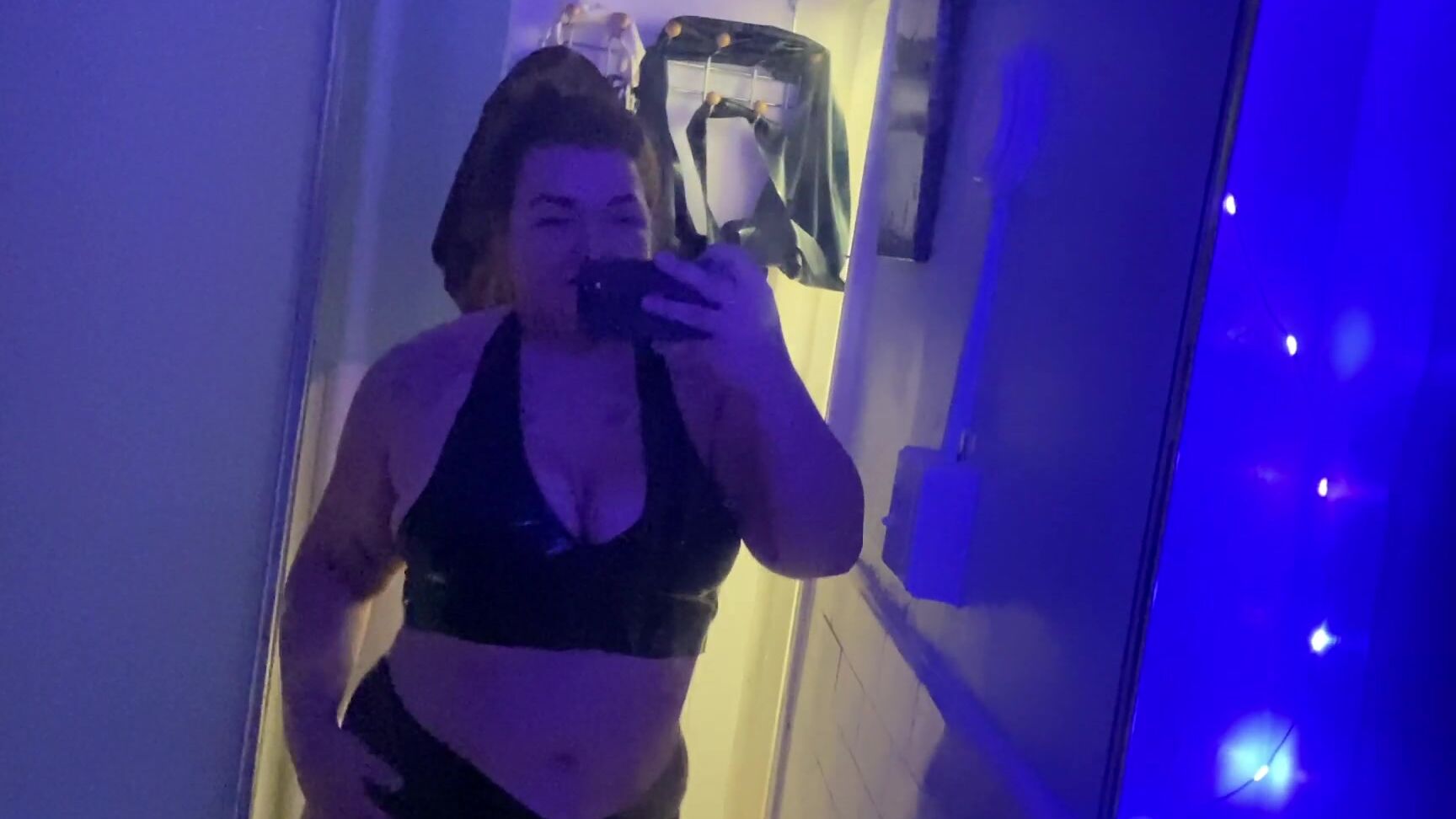 Rubberfoxx Dancing In Latex Bikini