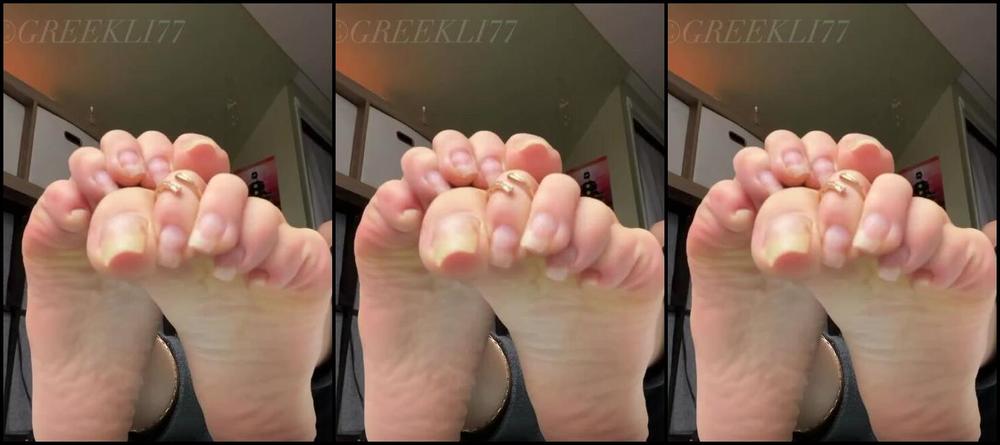 Greek Goddess Li Aka Greekli77 Onlyfans Another Free 2 Minute Video Of Me Wiggling My Big Wrinkly Soles In Your Face But This Time It S G