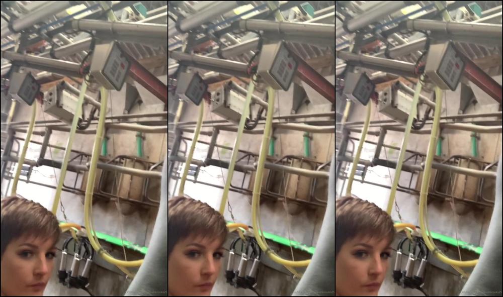 Hannahbrooks The Milk Parlour Up Close Lessing It Off With My Horny Girlfriend Throwbackthursday