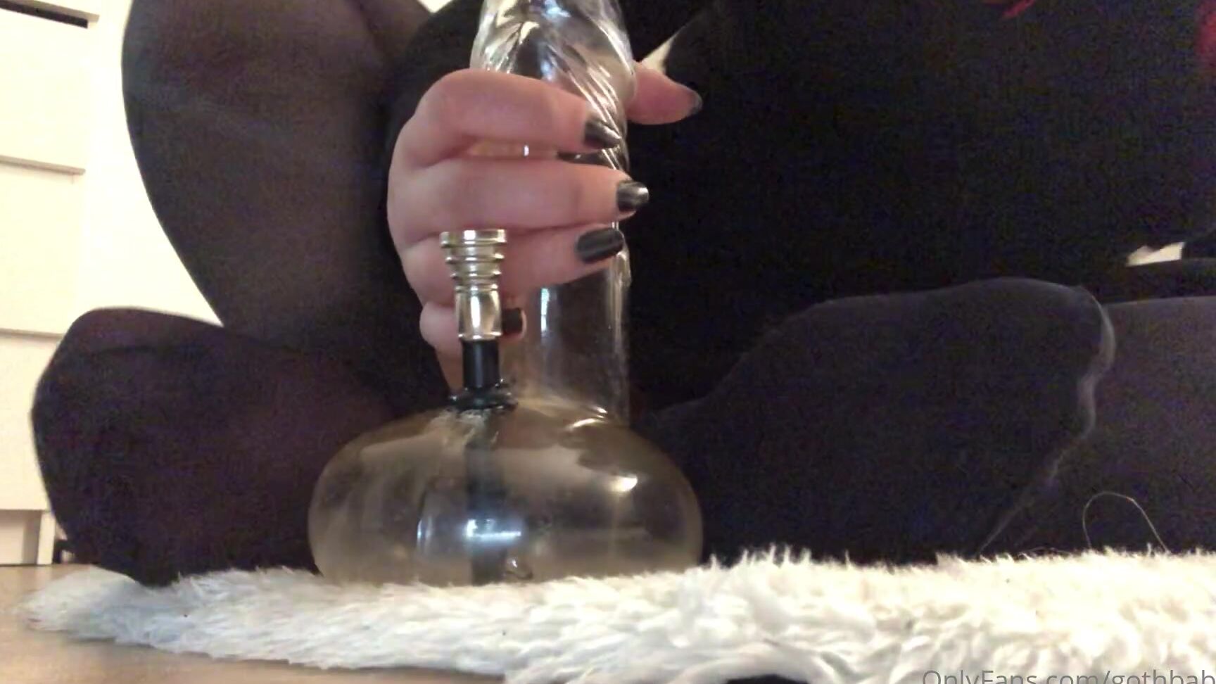 gothbabydoll-05-07-2020-502148964-a-fj-video-in-stockings-on-my-dick-bong-i-made-a-while-ago