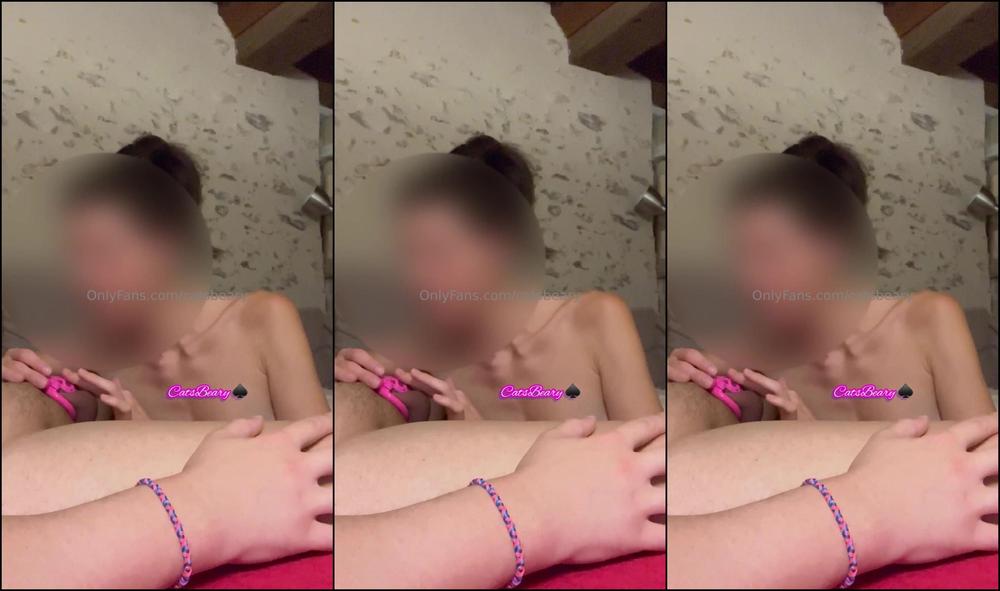 Catsbeary 3560506821 11 11 2024 P P V Video I Tease My Sissy Husband In His Pink Micro Chastity Cage I Rub And Lick