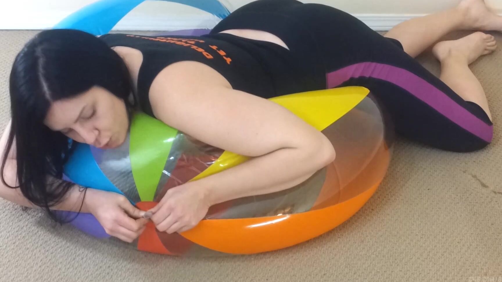 Booty U Deflating Beach Ball And Imitating It