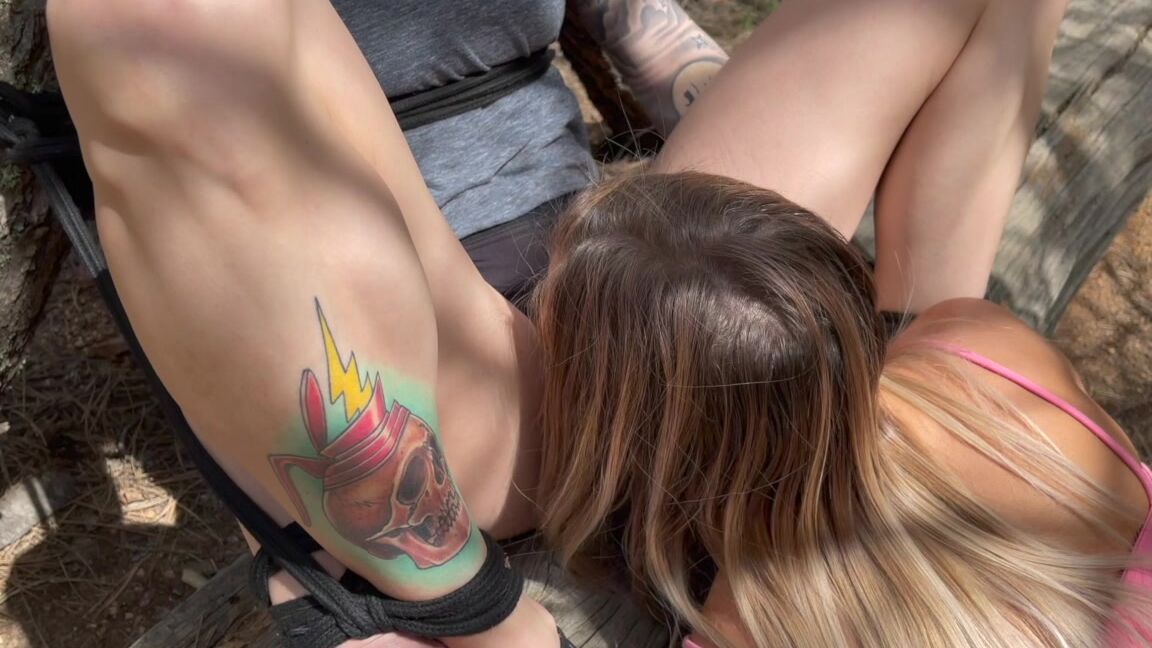 Lora Cross Public Trail Treasure Bondage Threesome