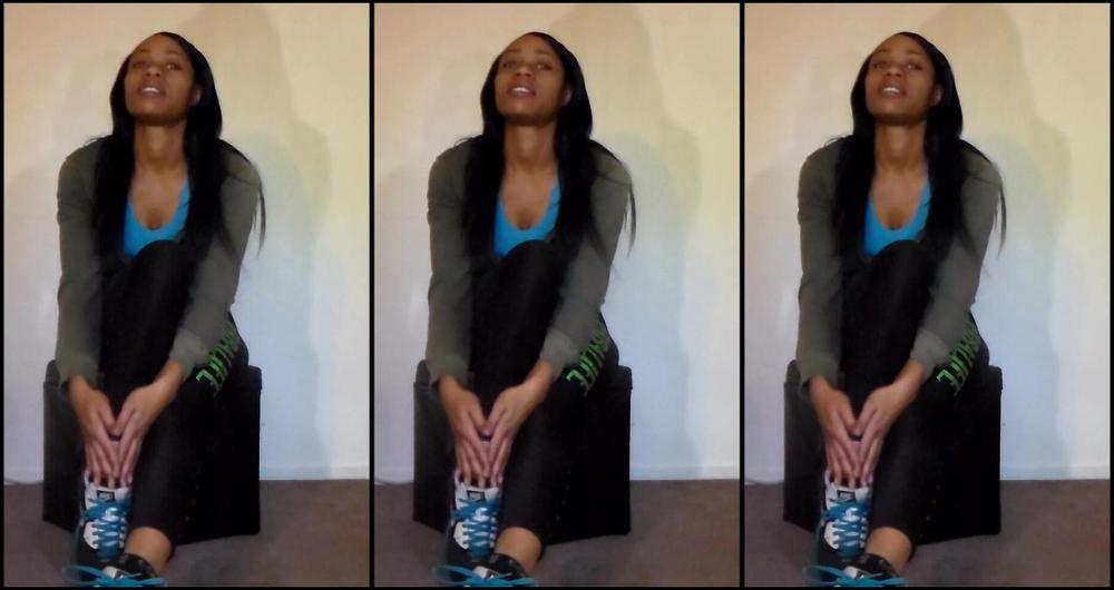 Goddess Ashanti Hot Sweaty Smelly Feet Gym Socks