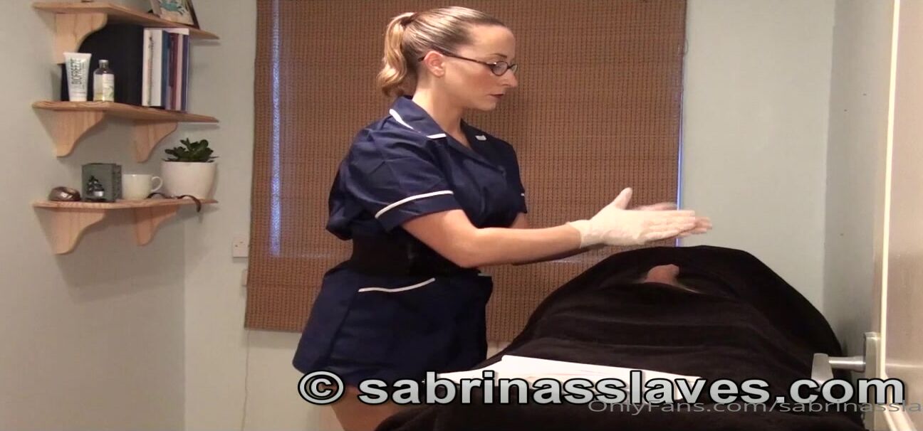 Sabrinasslaves Sadistic Stocking Wearing Nurse Testing A Cock In The Bitch Clinic