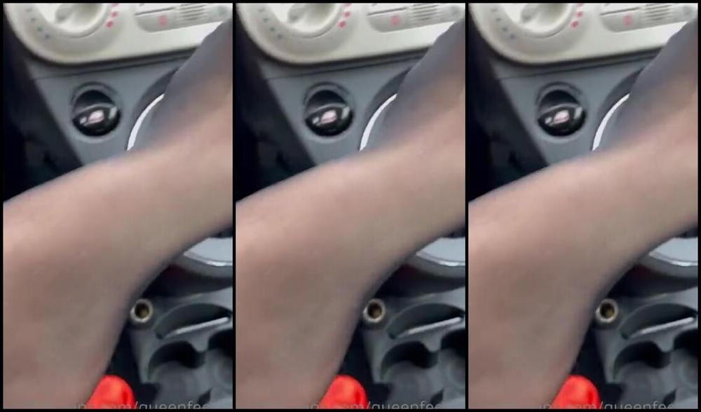 Queenfeetred Nicknamed Queenfeetred Onlyfans Fun In Car2
