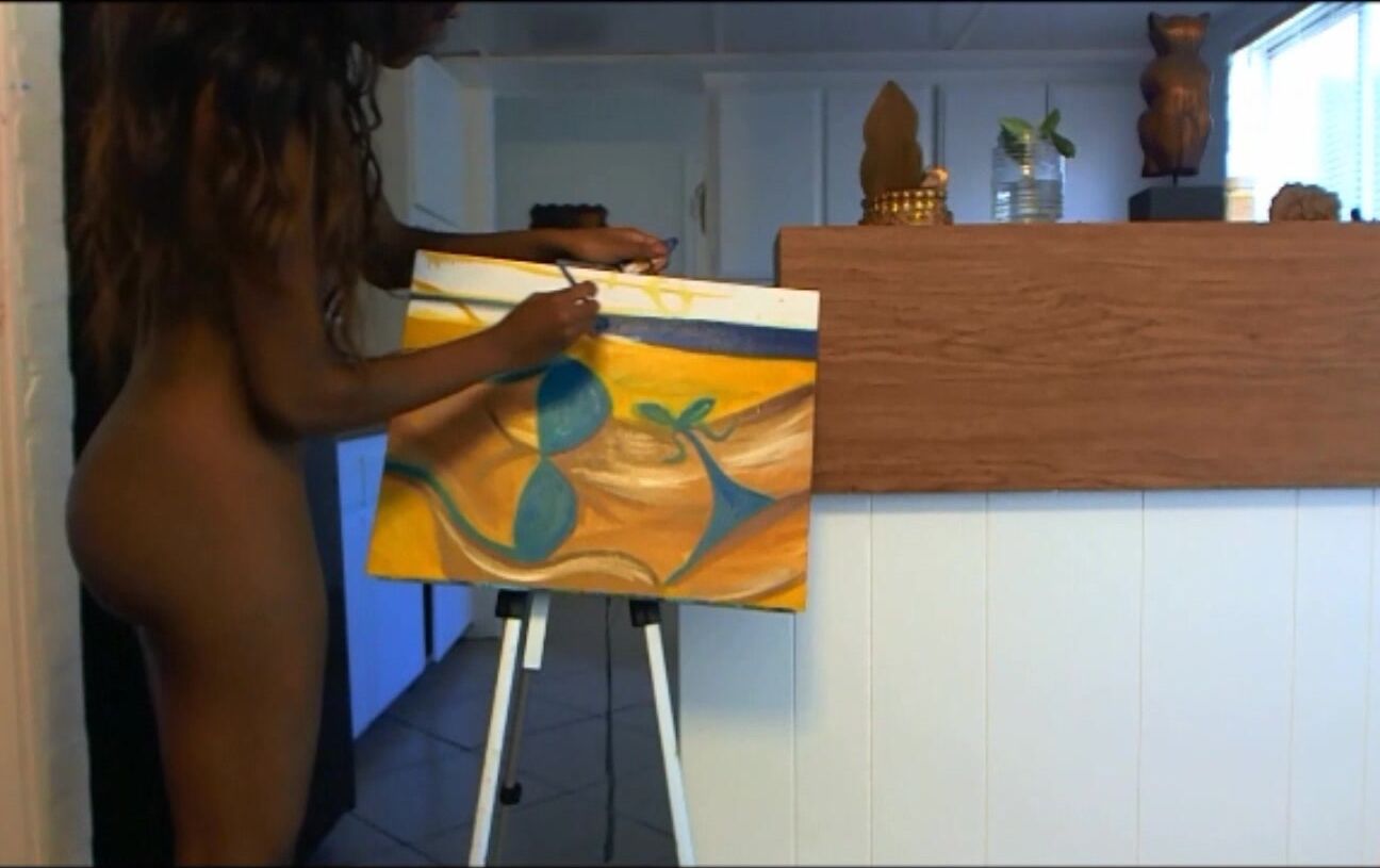 Bailey Naked Painting