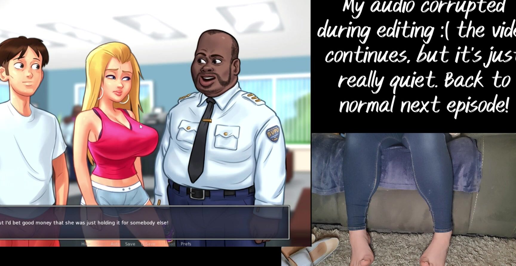 Kayties Feet Summertime Saga Episode Roxxy Is In My Bedroom With Heels And Foot Cam