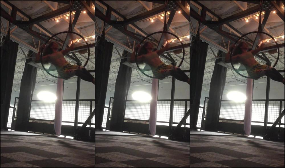 Fitness, Long Hair, Tattoos, Workout/Gym, Yoga Pants ciren verde aerial lyra play ManyVids