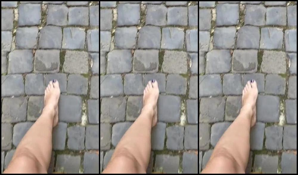 Frejas Submissive Feet Nicknamed Frejassubmissivefeet Onlyfans I Love The Cobblestone Under My Feet And I Feel A Bit Naughty On My Walk