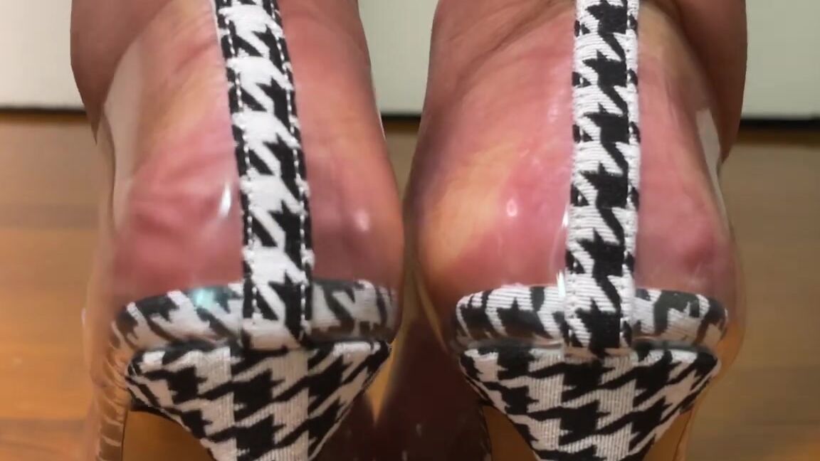 Feet, High Heels, Ebony Foot Fetish, Foot Fetish, Soles, SFW clear high heels removal ManyVids