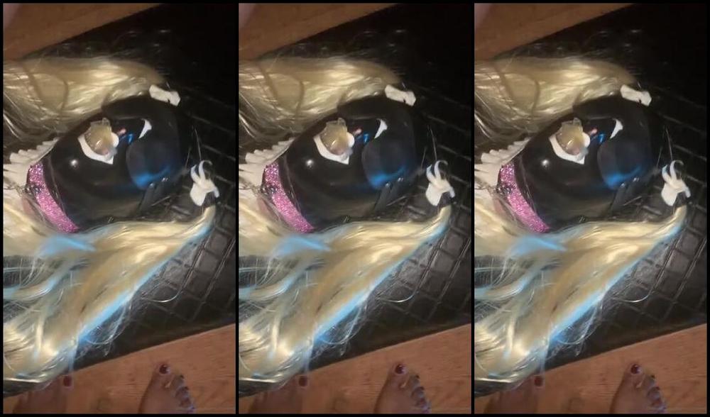 Madam Caramel Onlyfans Cum On Rubber Dolly Mouth