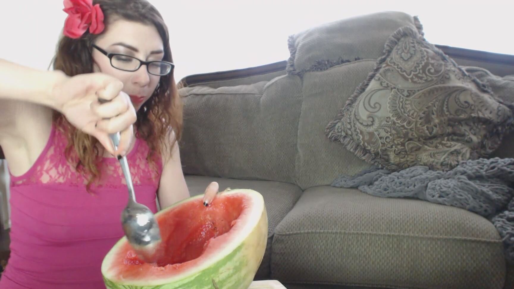 Canadiansammy Sammy Eats Half A Watermelon All At Once