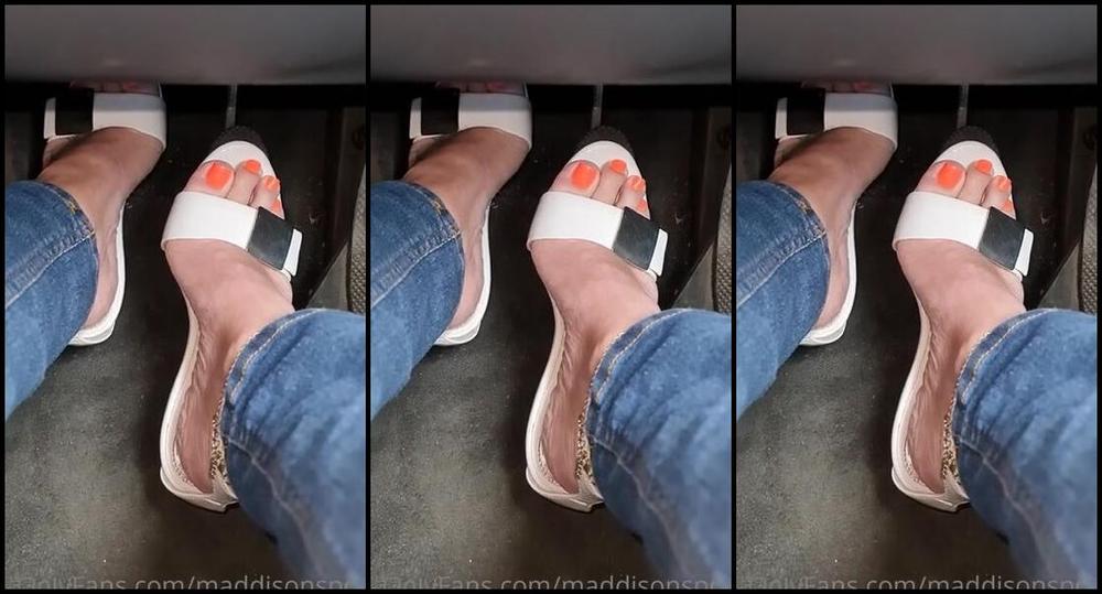 Maddison Spoilt Nicknamed Maddisonspoilt Onlyfans Do You Like Watching My Feet At The Pedals