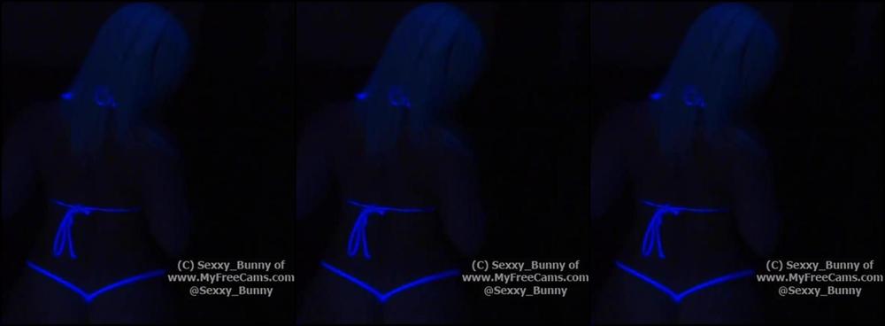 Ass, Big Boobs, Blonde, Fetish, Stocking sexxy bunny black light twerking and booty shaking ManyVids