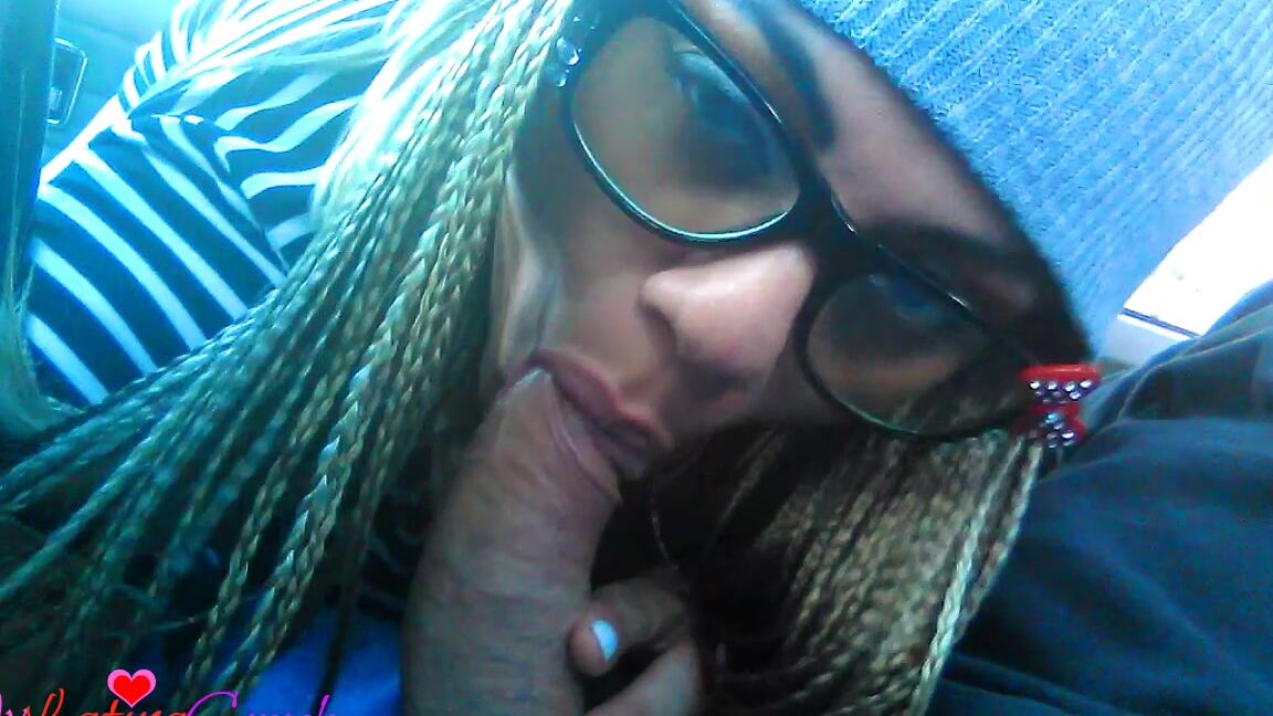 Blowjob, Car Sex, Cum In Mouth, Cum Swallowers, Public Blowjob mylatinacrush nearly caught risky uber driver car bj ManyVids