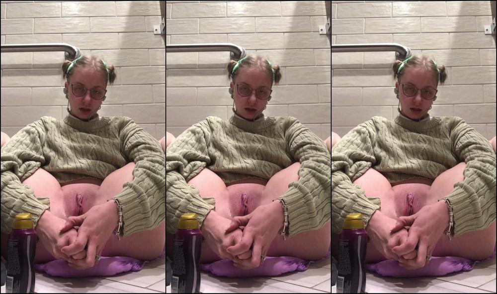 Mindlesslydiapered Anal Only Solo Play In Public Bathroom