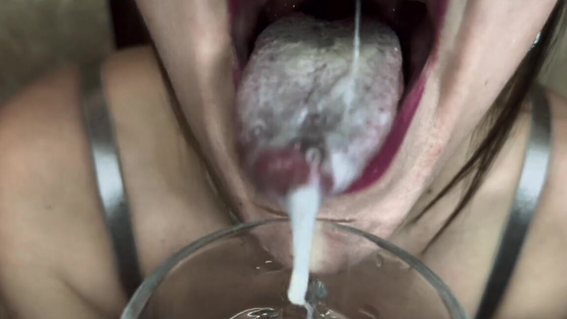 fetish nirvana mucus mastery painted lips spit in glass Clips4Sale