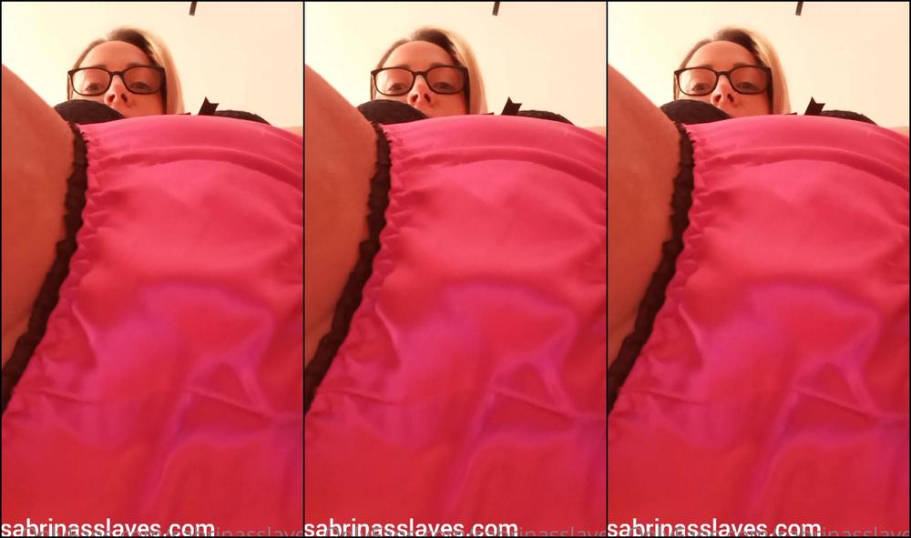 Sabrinasslaves Want To See What A Real Life Satin Panty Face Sitting Session Is Like This Is As Close As