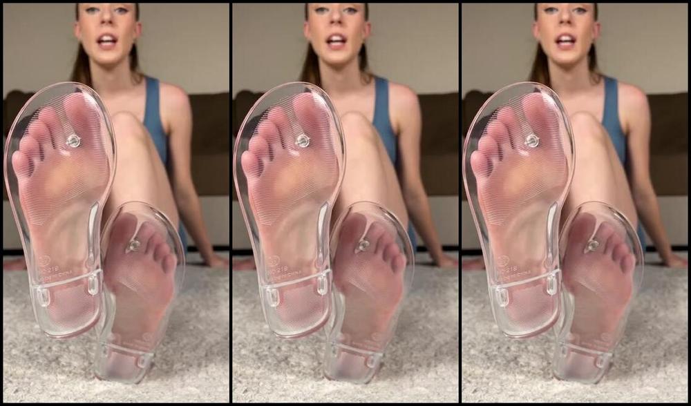 Tinsleyteaser Onlyfans Dominant Teasing 7 Mins You Can Only Lick And Kiss My Perfect Soles Through The See Through Flip V