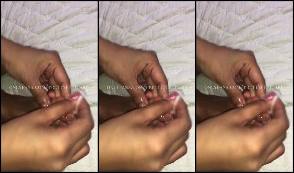 Goddess Paris Nicknamed Prettyfeetparis Onlyfans I Ve Never Appreciated My Nail Lady More Than Now First Time Having To Do My Own Pedi If U Can