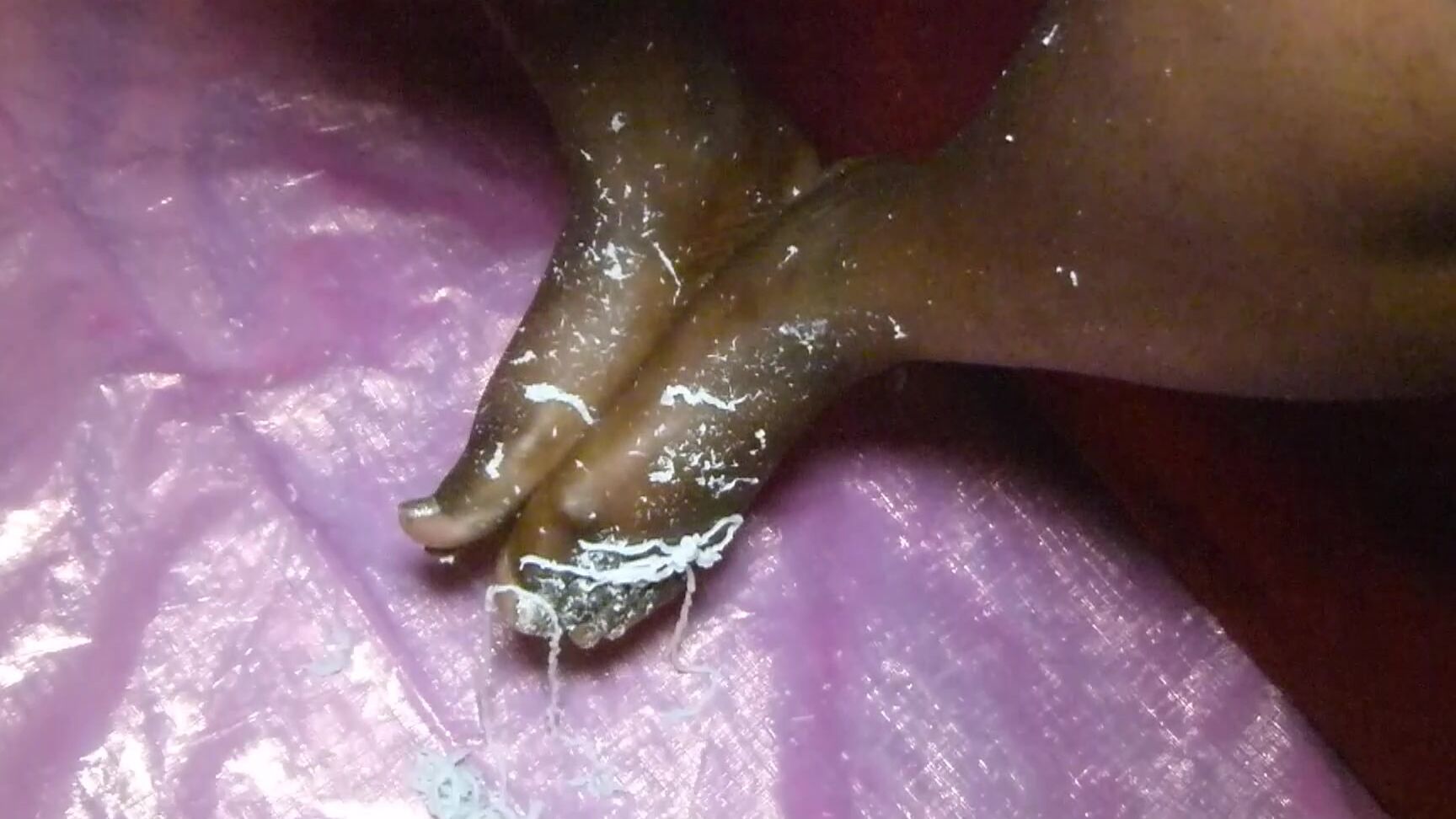 BBW Feet,Ebony Foot Fetish,Feet,Foot Fetish,Wet & Messy,SFW marley xxx pretty feet and silly string ManyVids