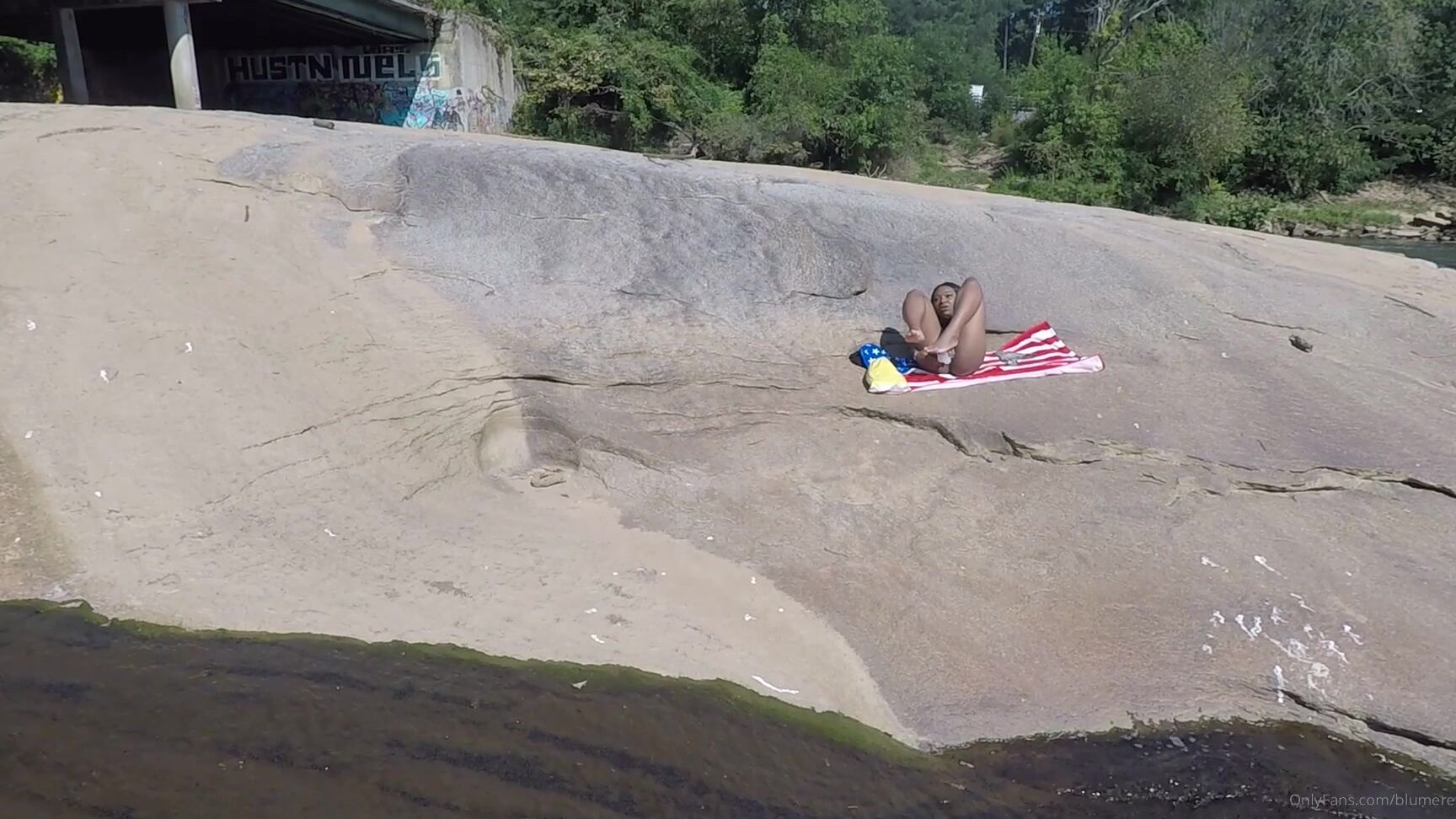 Blumere My First Official Outdoor Scene With Xxxotikangelz Blunts Nature And Dildos Solo Mast