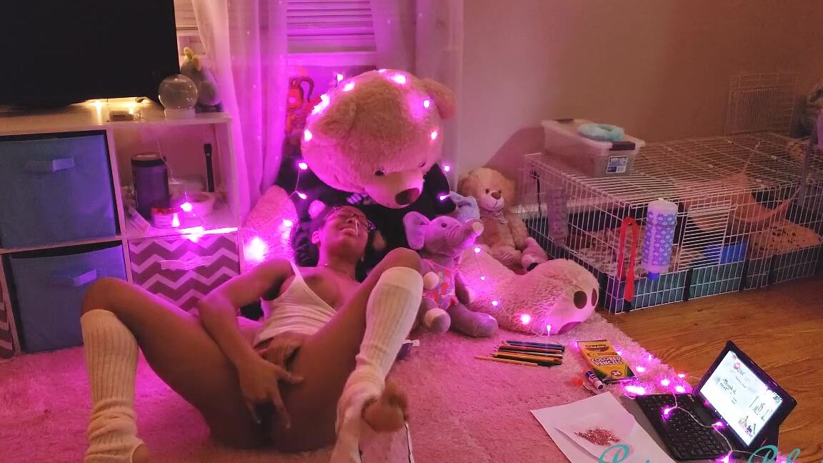 blaire monet making a valentine for daddy amp cumming ManyVids