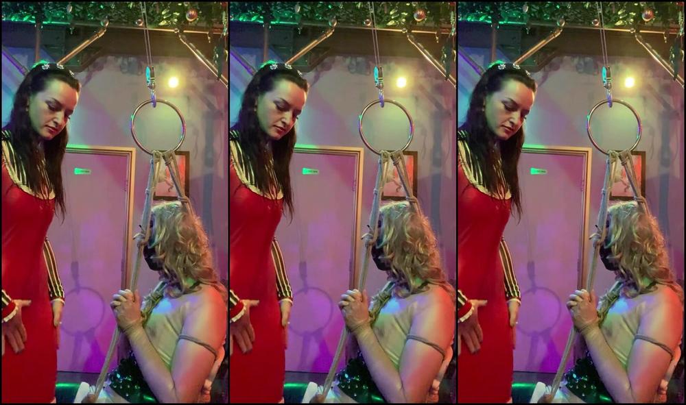 Vivienne Lamour Tie And Tease Suspended Chair Bondage