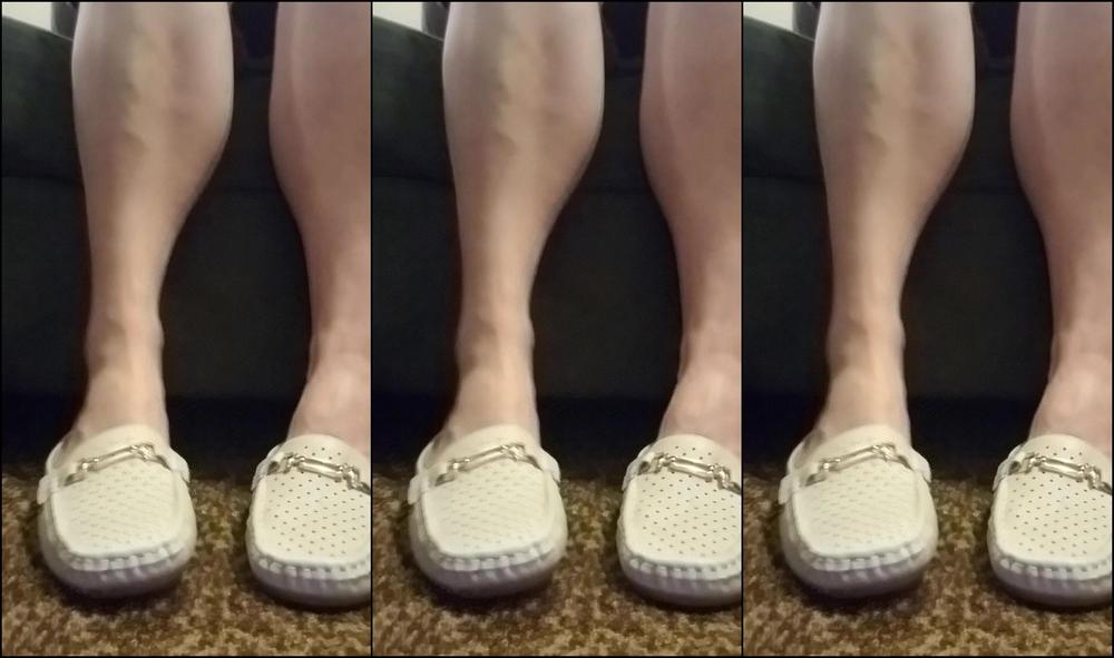 Premiumbrandy White Mules Shoe Play This Is One Of My First Shoe Plays I Dangle And Smack Them To My Fe